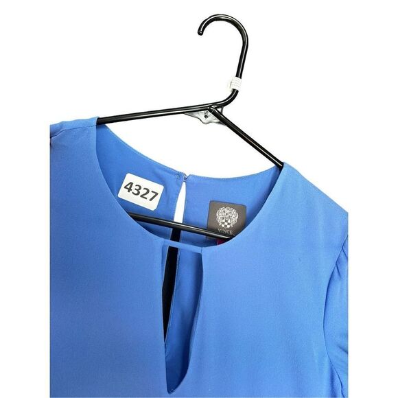 Vince Camuto Women's Pleated Sleeve Float Shift Dress *NOTE DEFECT in pic - SZ 4 - Picture 13 of 14